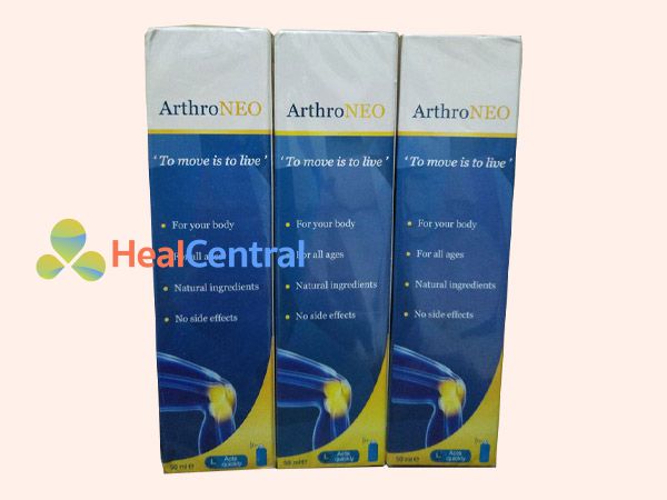 Hình ảnh chai xịt ArthroNEO được sử dụng dạng xịt