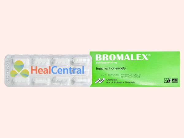 Hình ảnh hộp thuốc Bromalex 6mg