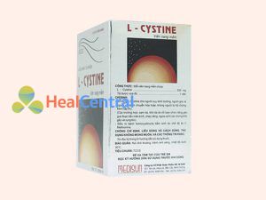Mỗi hộp thuốc L-cystine gồm 12 vỉ mỗi vỉ có chứa 5 viên nang mềm