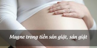 Magne trong tiền sản giật, sản giật