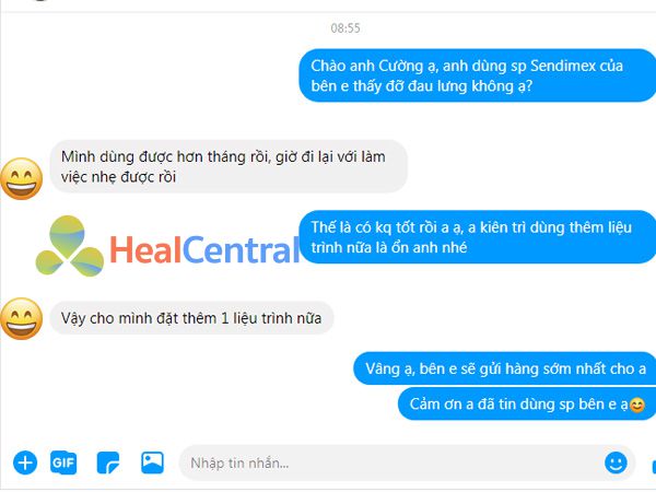 Review của khách hàng sau khi sử dụng Sendimex