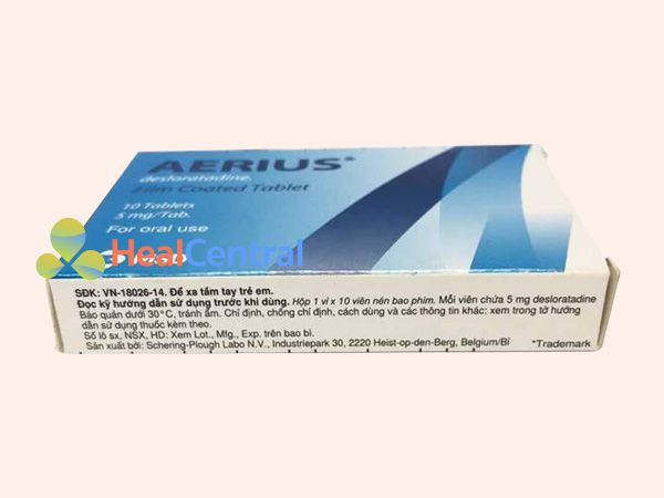 Thuốc Aerius có xuất xứ từ Bỉ