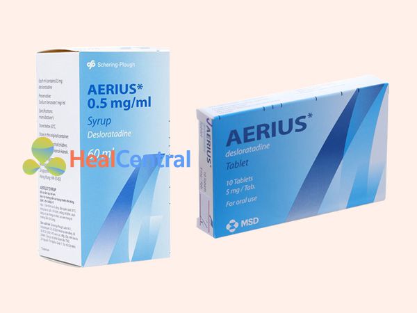 Các dạng bào chế của thuốc Aerius 
