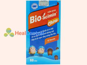 Bio-acimin Chew hộp gồm 1 lọ chứa 60 viên