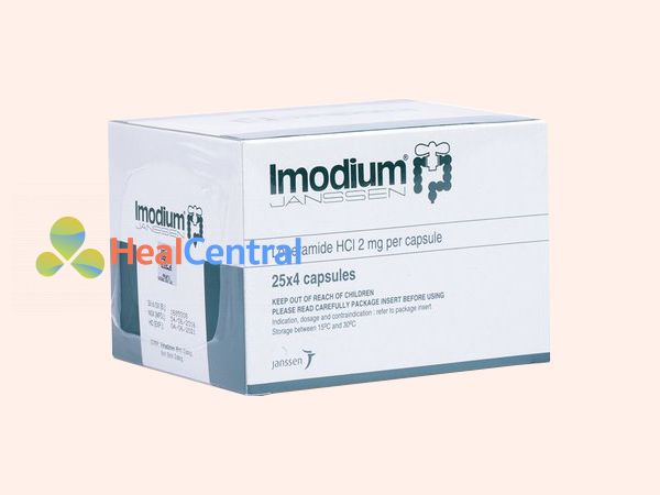 Hình ảnh thuốc Imodium được bán ở nhiều nơi