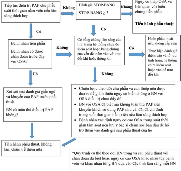 Hình 1 Sơ đồ đánh giá OSA tiền phẫu.