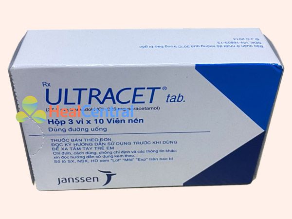 Hình ảnh thuốc giảm đau Ultracet được bán ở nhiều nơi