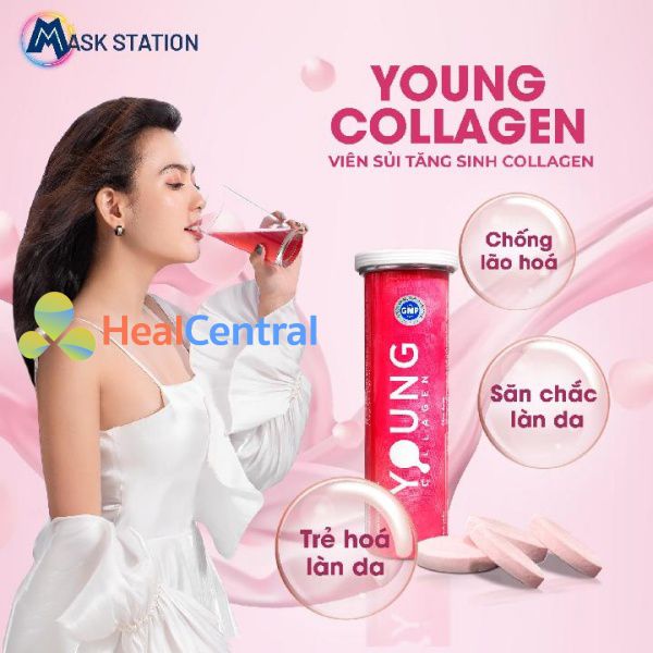 Young Collagen mang nhiều công dụng đến với làn da