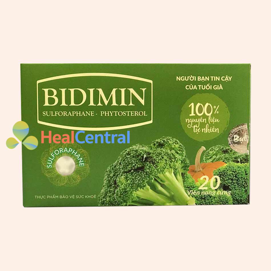 Hình ảnh Bidimin dạng hộp 20 viên