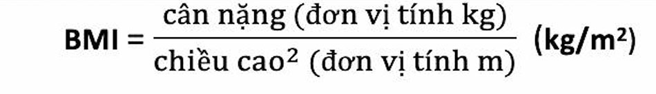 công thức tính bmi