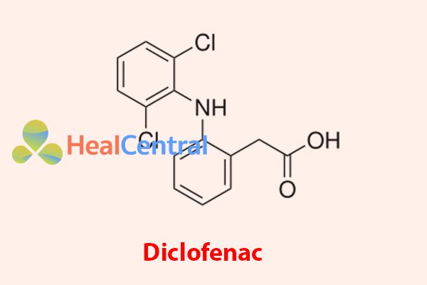 Công thức cấu tạo của Diclofenac