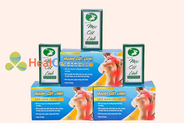 Bộ sản phẩm tinh dầu xoa bóp Mộc Cốt Linh và viên uống Mạnh Cốt Linh