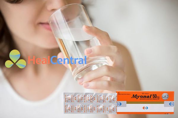 Uống Myonal 50mg vào sau mỗi bữa ăn