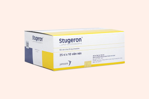Stugeron được chống chỉ định cho bệnh nhân dị ứng với các thành phần của thuốc