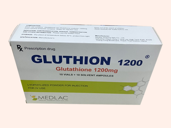 Hình ảnh hộp thuốc Gluthion 1200mg