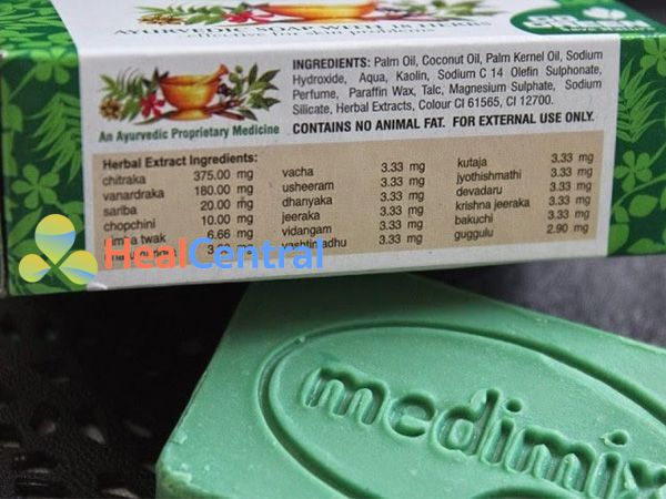 Xà phòng medimix gồm 18 loại thảo dược