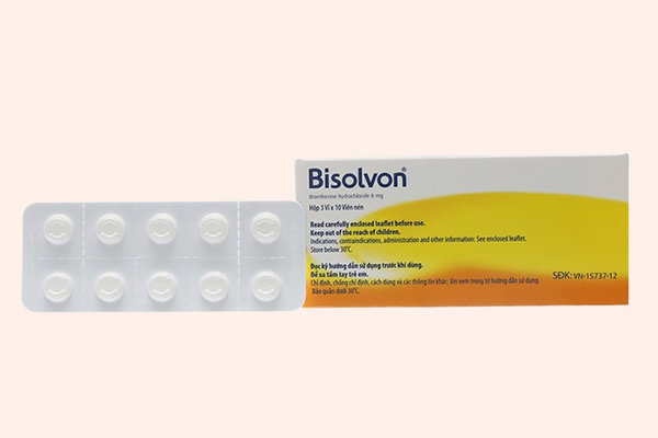 Vỉ thuốc Bisolvon 8mg