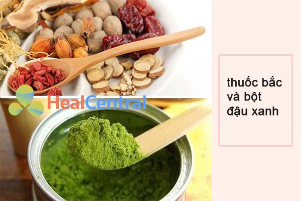 Tắm trắng bằng thuốc bắc và bột đậu xanh