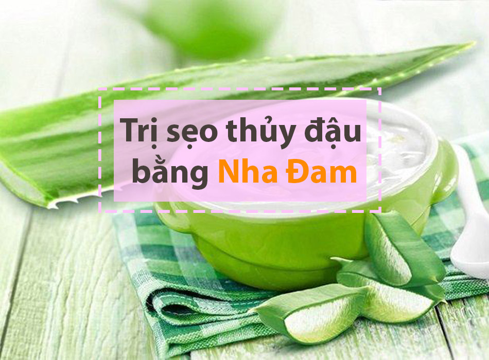 Cách trị sẹo thâm thủy đậu bằng nha đam