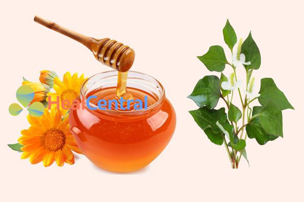Kết hợp rau diếp cá với mật ong