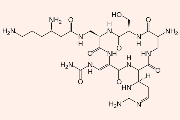 Cấu trúc hóa học của Capreomycin