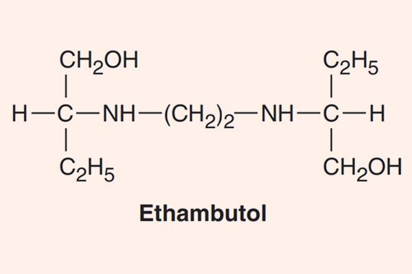 Cấu trúc hóa học của Ethambutol