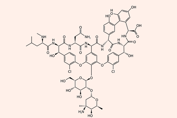 Cấu trúc hóa học của Vancomycin