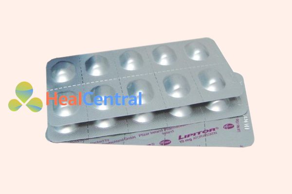 Hình ảnh: Vỉ thuốc Lipitor 10mg