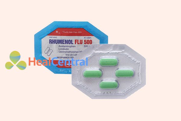 Hình ảnh: Thuốc Rhumenol Flu 500 vỉ 4 viên