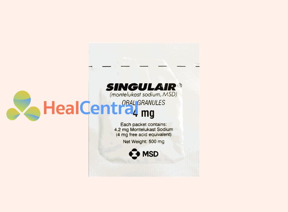 Hình ảnh: Gói thuốc Singulair 4mg