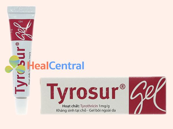 Hình ảnh mặt trước thuốc Tyrosur Gel