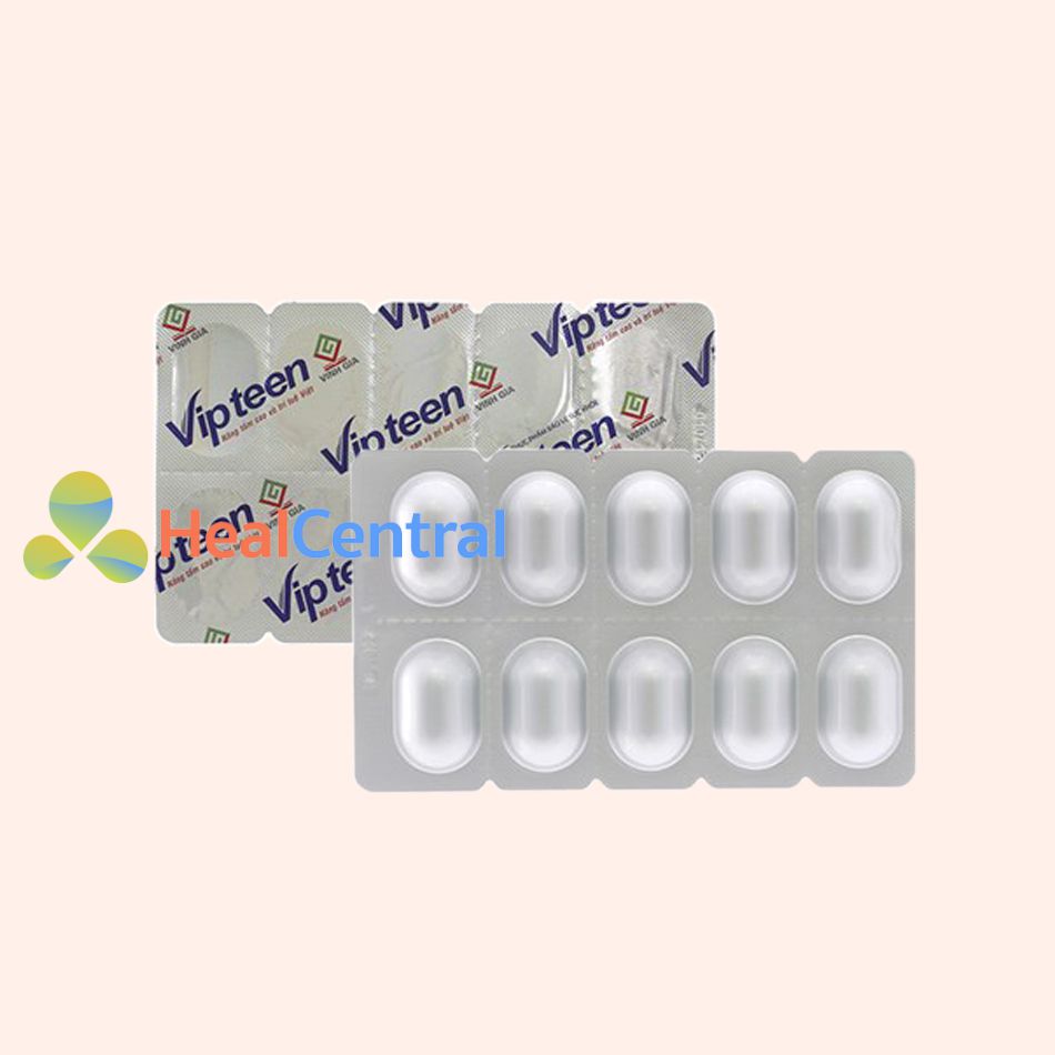 Hình ảnh: Vipteen vỉ 10 viên