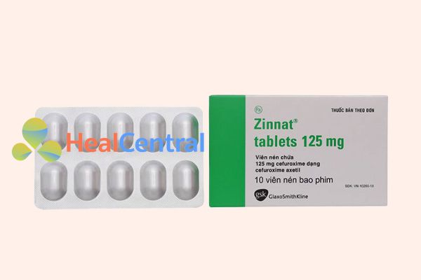 Zinnat 125mg một hộp 10 viên nén