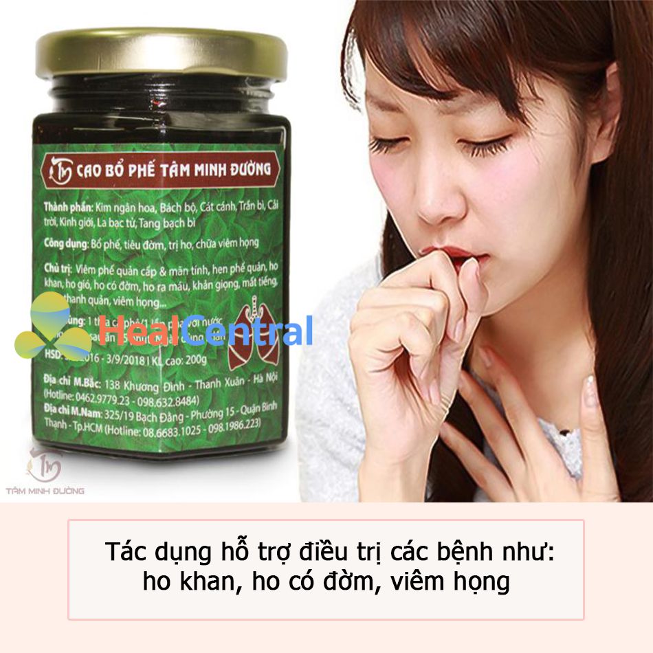 Cao Bổ Phế Tâm Minh Đường có tốt không?