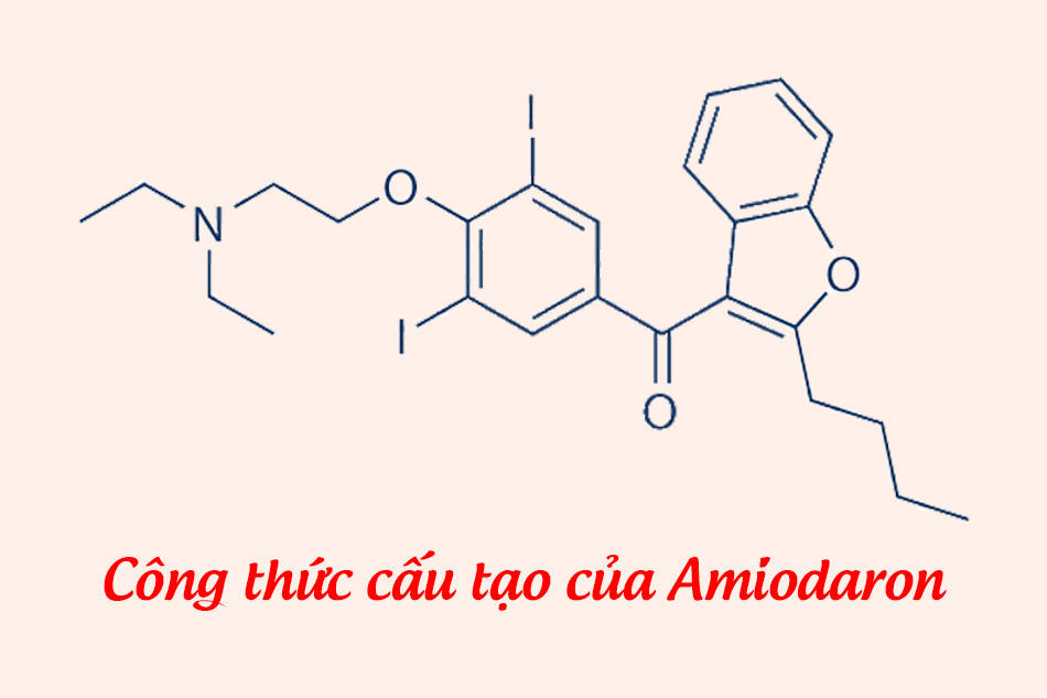 Công thức cấu tạo của Amiodaron