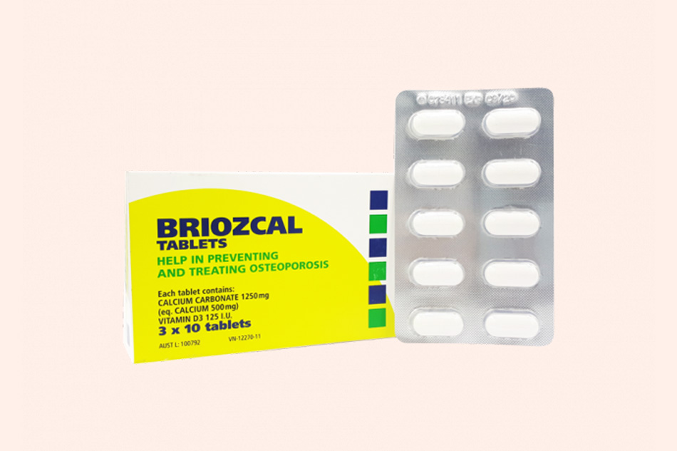 Thuốc Briozcal phòng ngừa loãng xương