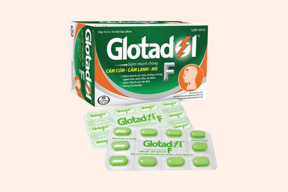 Thuốc Glotadol F chứa thành phần Paracetamol