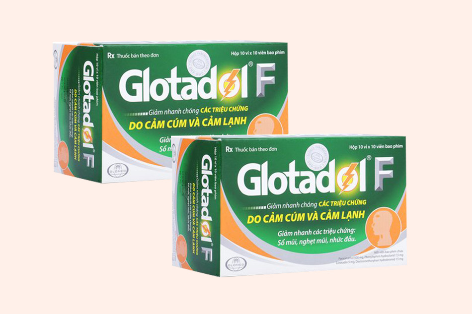 Thuốc Glotadol F điều trị cảm cúm
