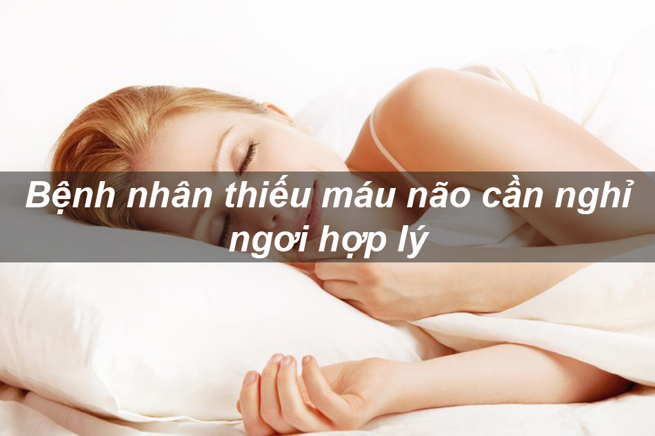 Bệnh nhân thiếu máu cần có chế độ nghỉ ngơi hợp lý