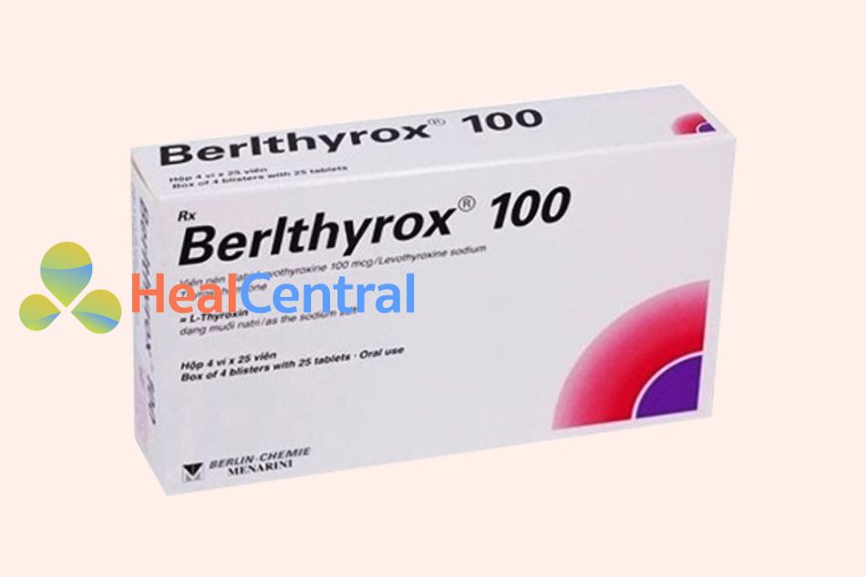 Hình ảnh hộp thuốc Berlthyrox 100 