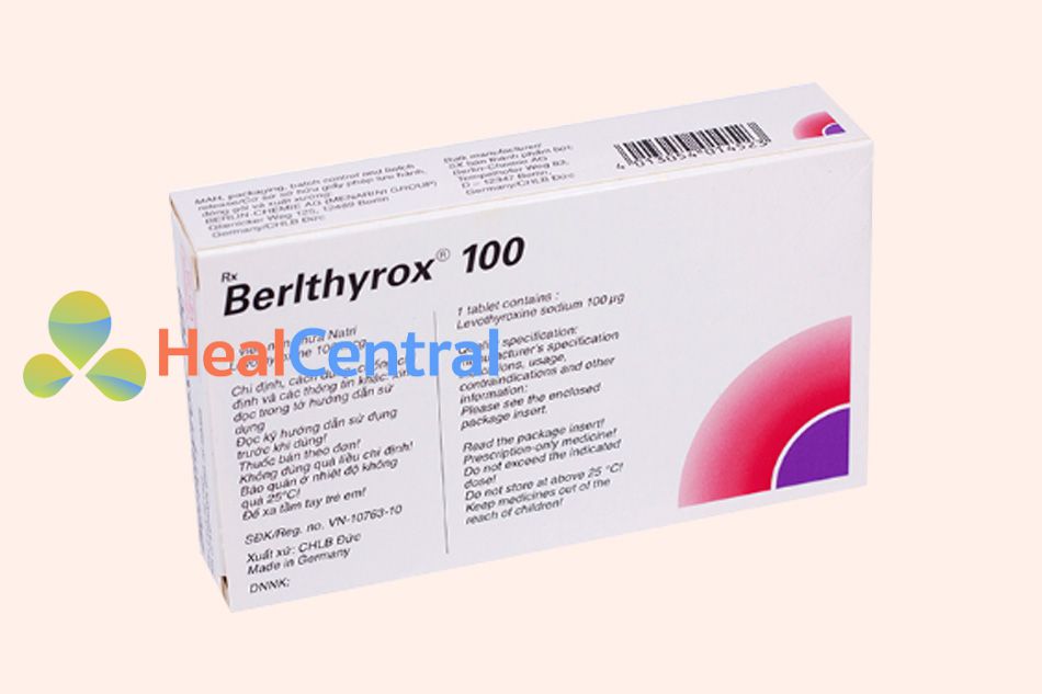 Thuốc Berlthyrox 100 điều trị bệnh tuyến giáp