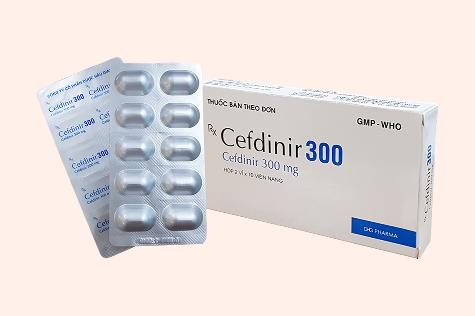 Hình ảnh vỉ thuốc Cefdinir 300mg