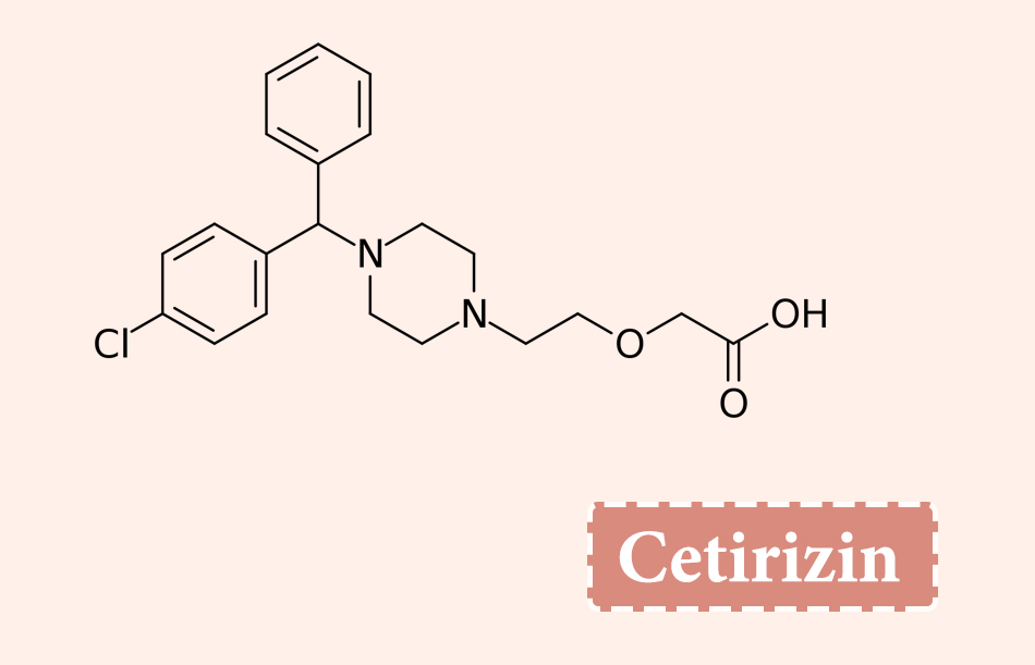 Công thức hóa học của Cetirizin