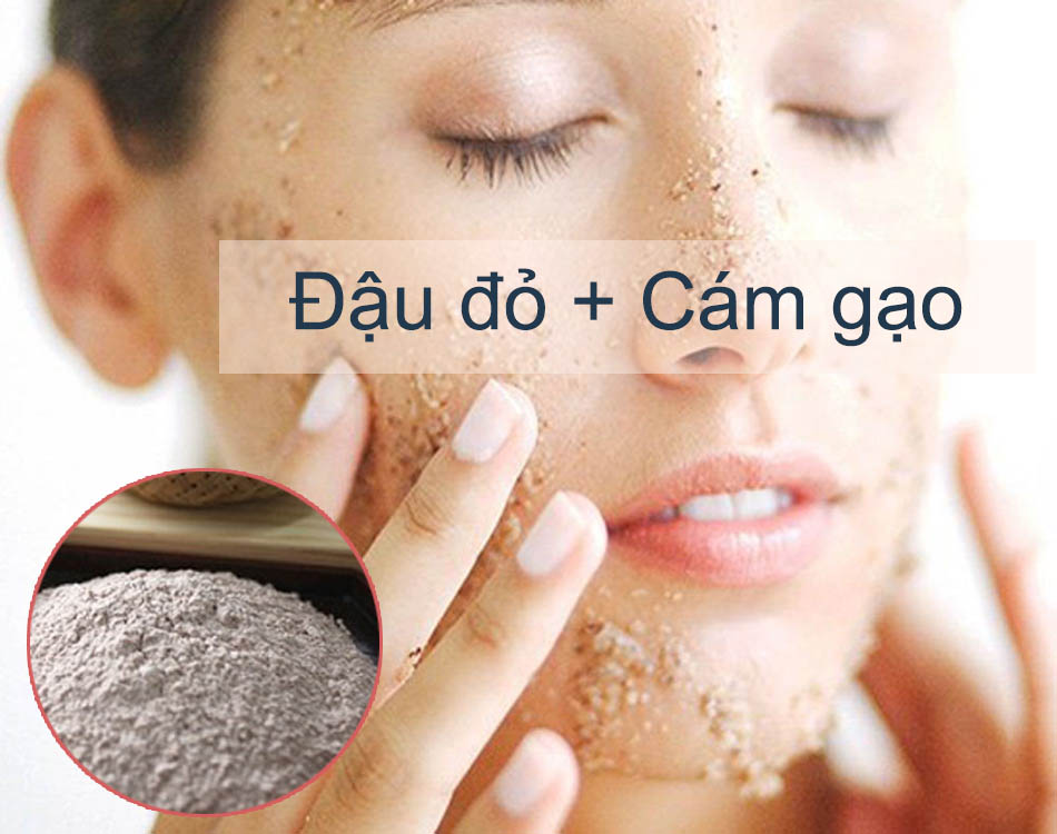 Mặt nạ đậu đỏ cám gạo