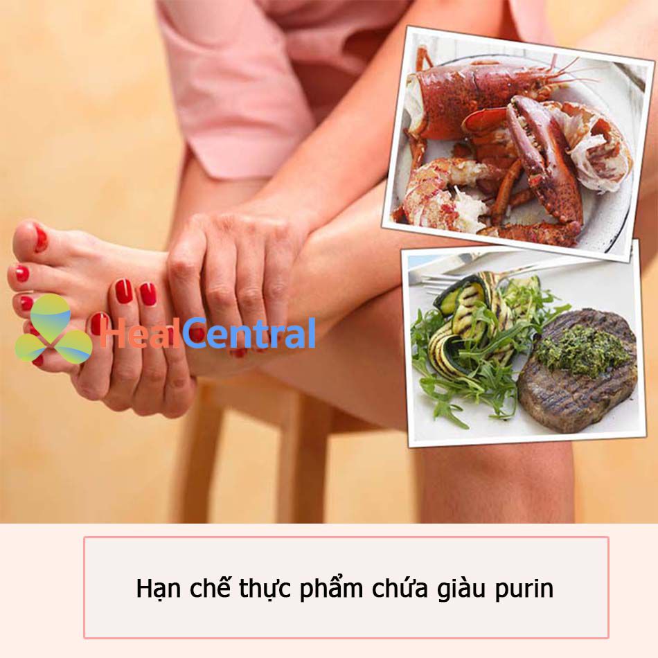 Người bị bệnh gout Hạn chế thực phẩm chứa giàu purin