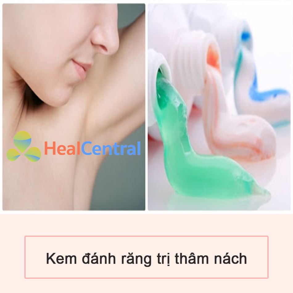 Sử dụng kem đánh răng trị thâm nách