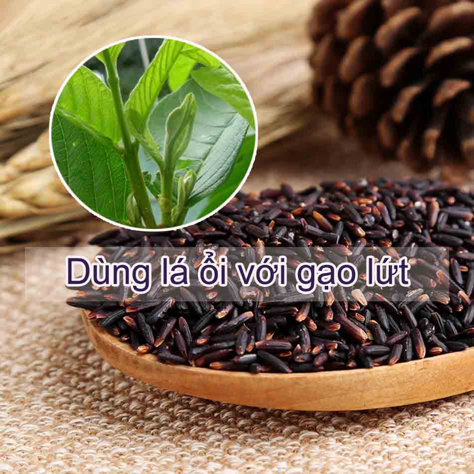 Dùng lá ổi với gạo lứt