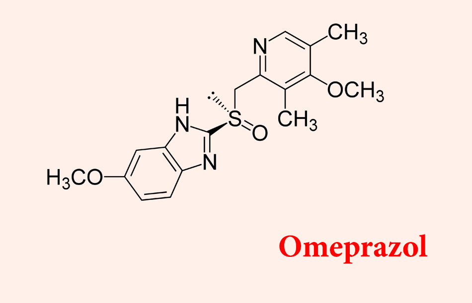 Công thức hóa học của omeprazole