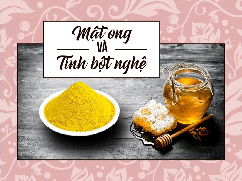 Mất ong và tinh bột nghệ giúp nhanh liền vết thương