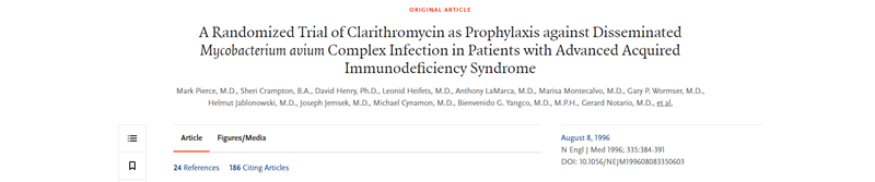 Thử nghiệm về việc sử dụng Clarithromycin
